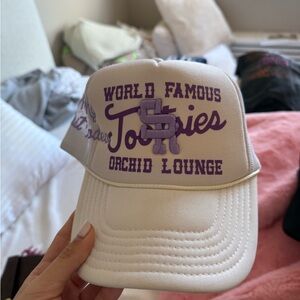 White and Purple Tootsies SR rodeo hat rare